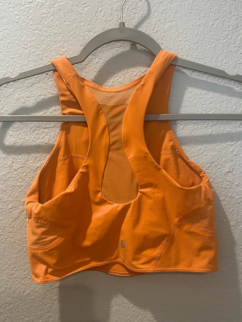 Lululemon Orange Mesh Back Sports Bra - Picture 5 of 6